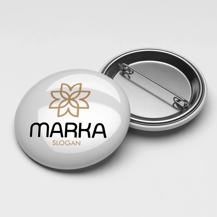 Zarif Çiçek Motifli Logo