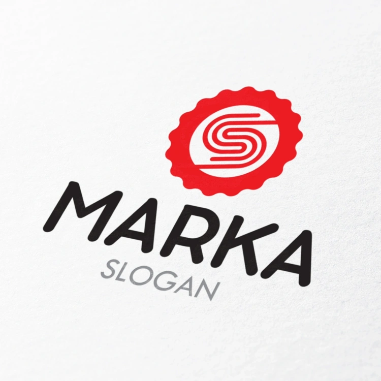 Rozet ve Çizgisel S Harfi Logo
