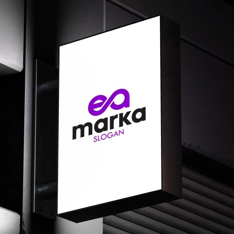 Modern EA Harf Logo
