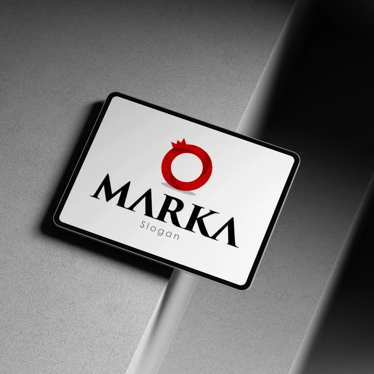 Şık ve Modern Kırmızı Nar Logo