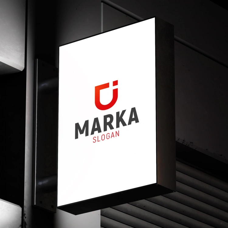 Geometrik U Harfi Logo