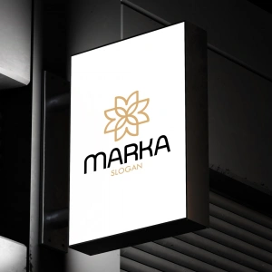 Zarif Çiçek Motifli Logo
