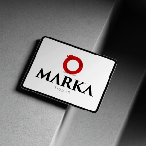 Şık ve Modern Kırmızı Nar Logo