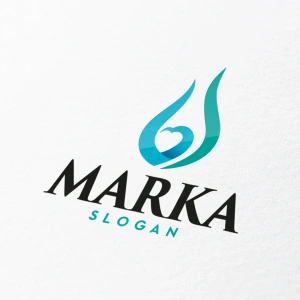 Çiçek ve Kalp Logo