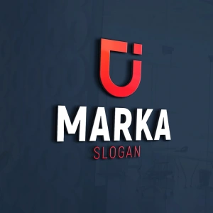 Geometrik U Harfi Logo