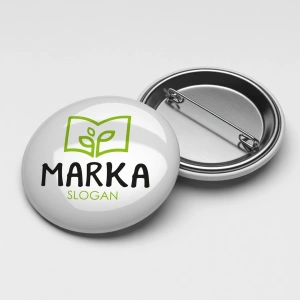 Kitap ve Filiz Figürlü Doğal Logo