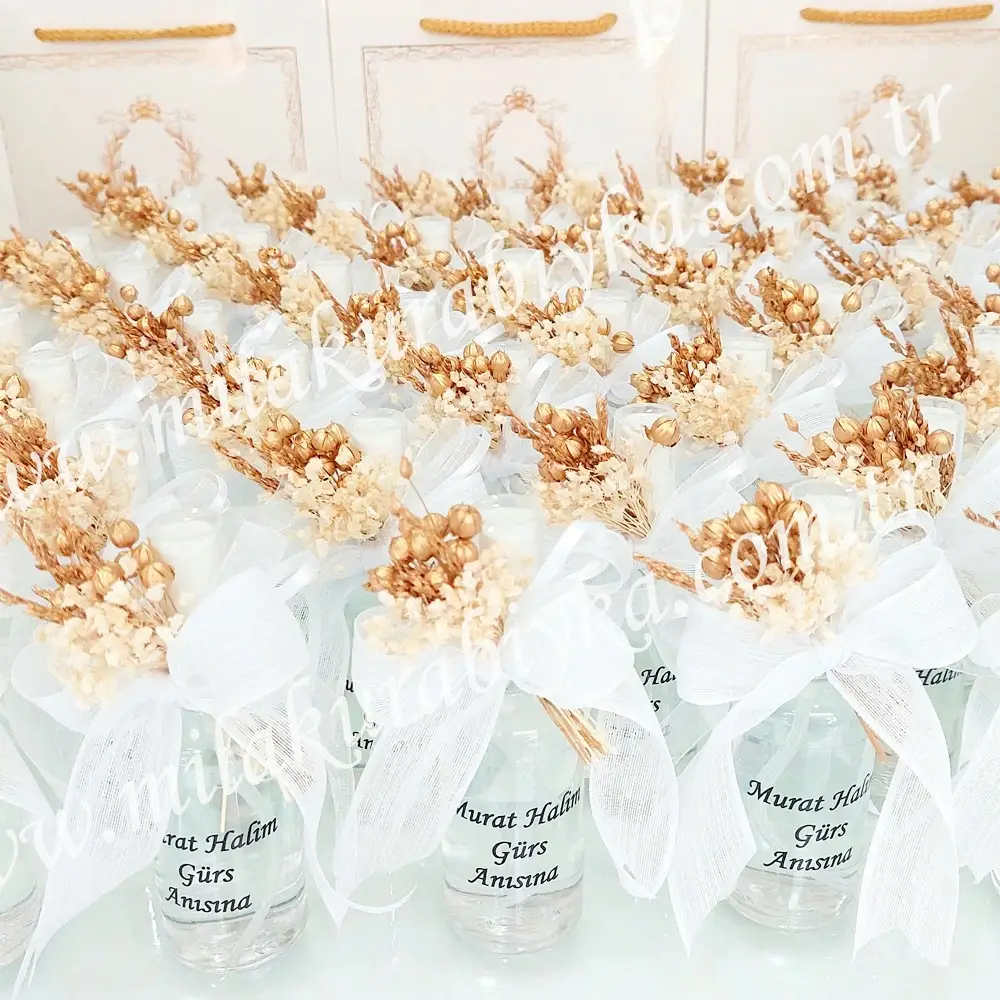 Cam Sprey Şişe Kolonya - Bebek - Doğum Günü - Söz - Nişan - Nikah - Sünnet - Mevlit Hediyesi