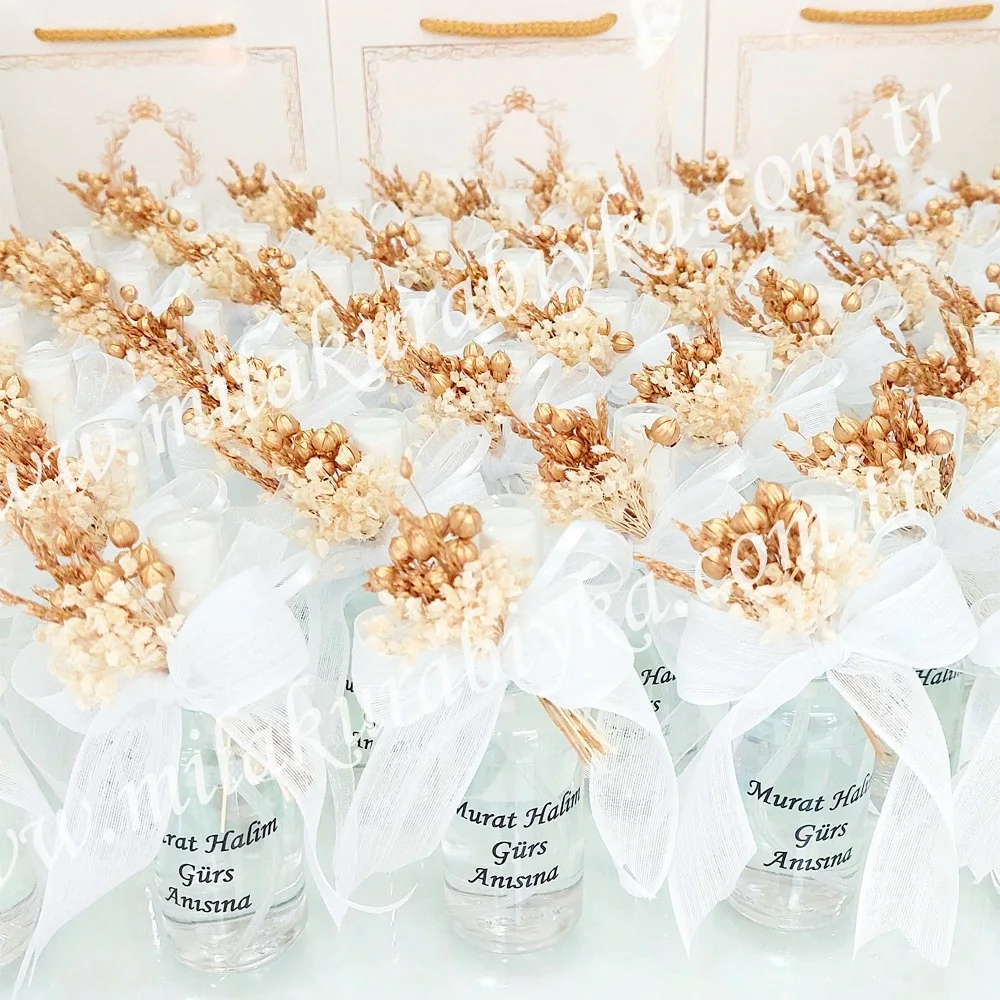 Cam Sprey Şişe Kolonya - Bebek - Doğum Günü - Söz - Nişan - Nikah - Sünnet - Mevlit Hediyesi