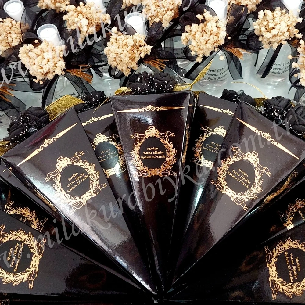 Siyah Güllü Mevlüt Şekeri - Siyah Külah