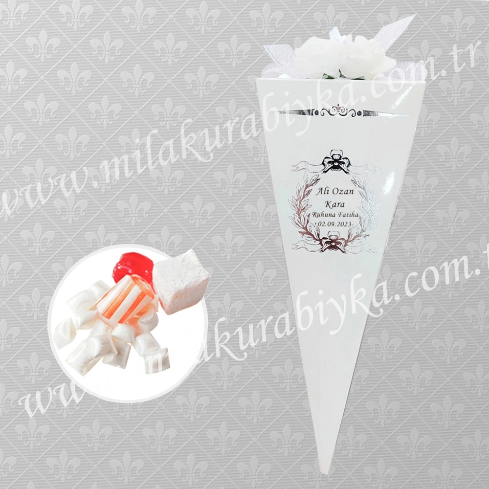 Mevlüt Şekeri Beyaz - Gümüş Varaklı