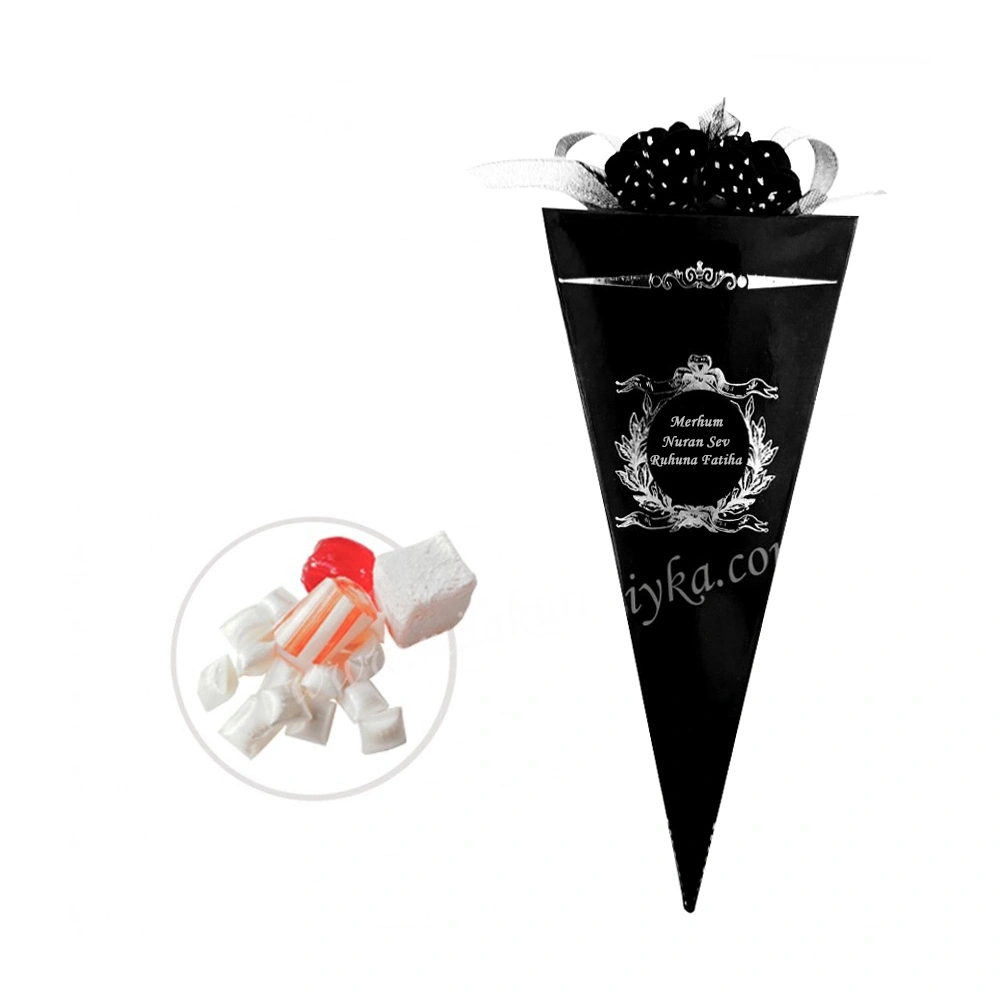 Siyah Güllü Mevlüt Şekeri - Gümüş Varaklı