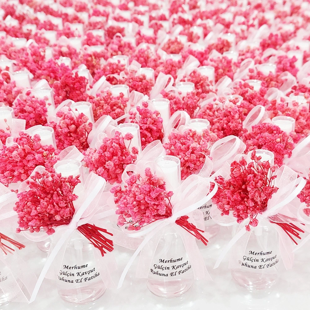 Kişiye Özel Sprey Şişe Kolonya Hediyelik - Pembe