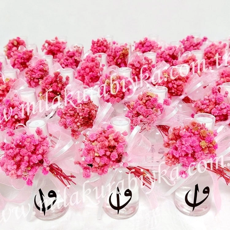 Kişiye Özel Mini Gül Suyu Hediyelik - Pembe