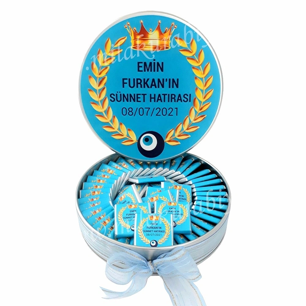 Sünnet Çikolatası Gold Taçlı