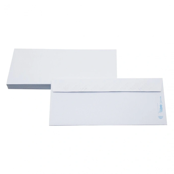 ASİL DOĞAN SA-083621 ( BEYAZ ) ( DÜZ PENCERESİZ ) DİPLOMAT ZARF 90GR.( 105X240MM ) ( 500LÜ )*1X10