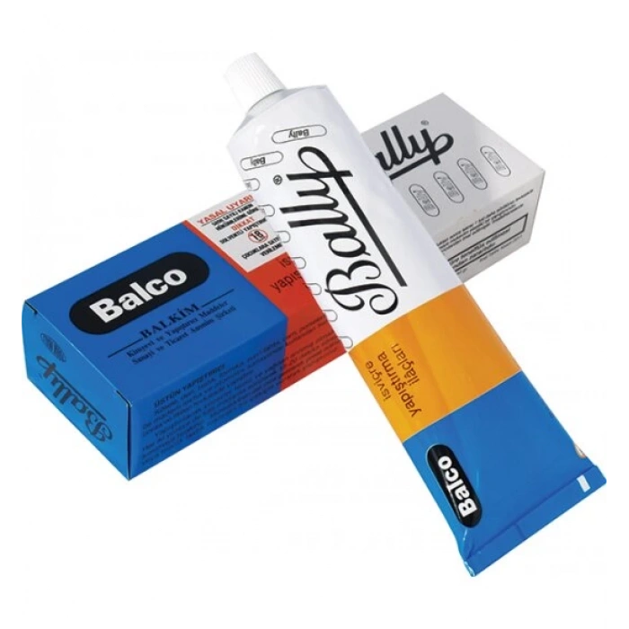 BALLY BALCO (BÜYÜK & 135GR) YAPIŞTIRICI (KÖSELE-DERİ-LASTİK-S.TAHTA-CAM-PORSELEN-BAKALİT-M.LEVHA-OTO CONTA-FİTİL)*50