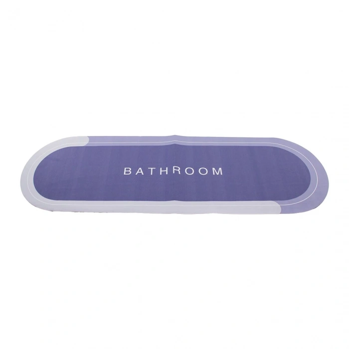 BAROTTİ DMR-4807 ( OVAL ) ( DÜZ RENKLİ ) ( 116 X 37.5CM ) ( SU EMİCİ & SİHİRLİ ) BANYO PASPASI ( ELASTİK )*50