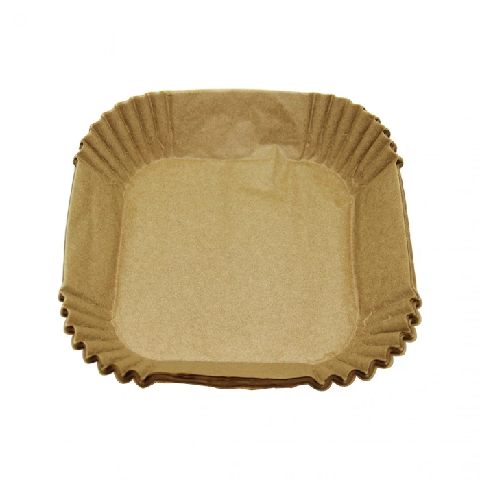 BELLHOWELL DMR-4154-4541 ( 50PCS & TABAK MODELİ ) ( KARE TABAN:16CM X KENAR: 4.5CM ) AİR FRYER PİŞİRME KALIP (KAĞIT)*200