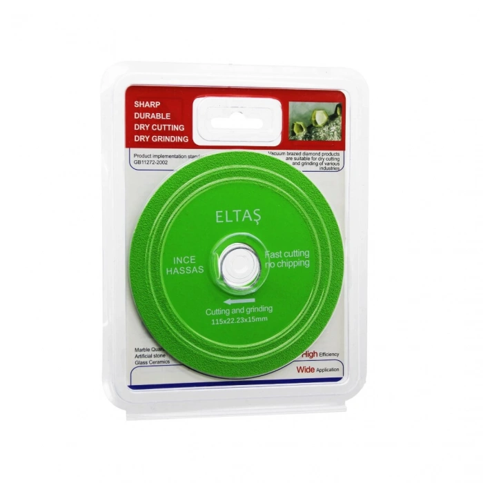 ELTAŞ LRD-63 GB-11272-2002 ( CAM KESME ) YEŞİL HASSAS KESİCİ DİSK & TAŞLAMA ( 115X22X23X15MM)*200