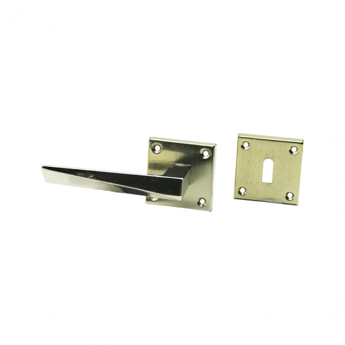 ERİŞ-12 PRATİK PRİZMA ( ODA ) ( GRİ NİKEL ) ROZETLİ KAPI KOLU TAKIM*4X15