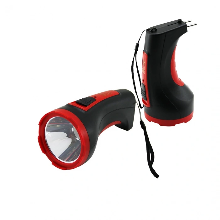 GOLD KAMA GK-8531 ( 5W ) ( TEK LED ) BOMBELİ GÖVDE ( FİŞ ŞARJLI ) EL FENERİ ( UZUN MESAFELİ ) KAMBUR*100