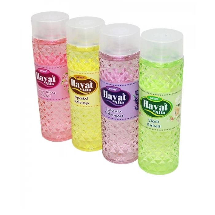 HAYAT ( KARMA ) ( 400CC ) ( ÇİÇEK-LAVANTA-SPECİAL-JAPON KİRAZI) KOLONYA*12X4