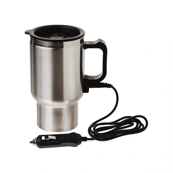 HEATED TRAVEL MUG MODABA-111 (ARAÇ & OTO) (ÇELİK BARDAK) KETTLE SU ISITICISI (12V) (ÇAKMAKLIK FİŞLİ) (420ML)*48