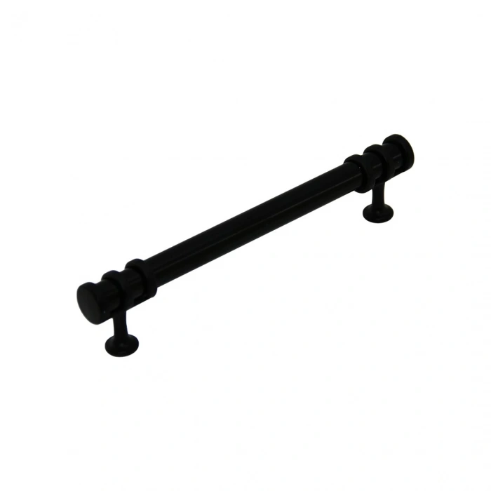 İBİCO-952 ( 16CM ) ( YÜZÜK SİYAH & KULP SİYAH ) BORU ÇEKMECE KULP*10X5