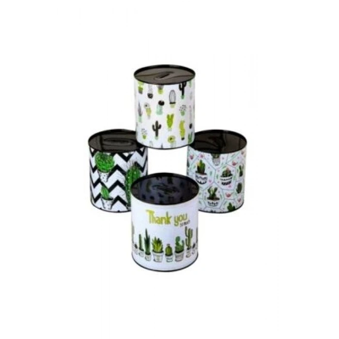 İBİCO ( BÜYÜK BOY ) ( Ç: 12.5CM & Y: 14.5CM ) METAL KUMBARA RESİMLİ*60=K