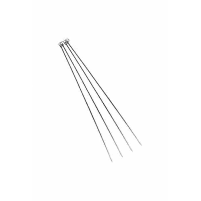 İBİCO C-400 ( CİĞER & DOMATES ) ( İNCE KARE BURGULU ) ( 50CM ) METAL MANGAL ŞİŞİ *100X5