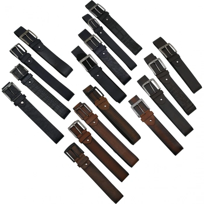 İBİCO KMR-500 PANTOLON KEMERİ ( MİX = SİYAH & A.KAHVE & K.KAHVE & LACİVERT )*20X1