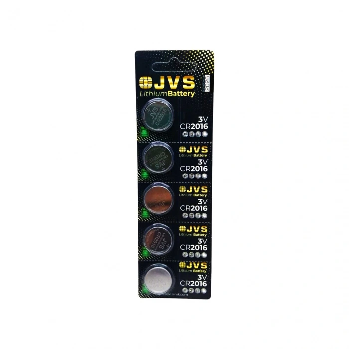 JVS CR-2016 ( PARA PİL ) ( 3V ) ( 5Lİ KART )*400
