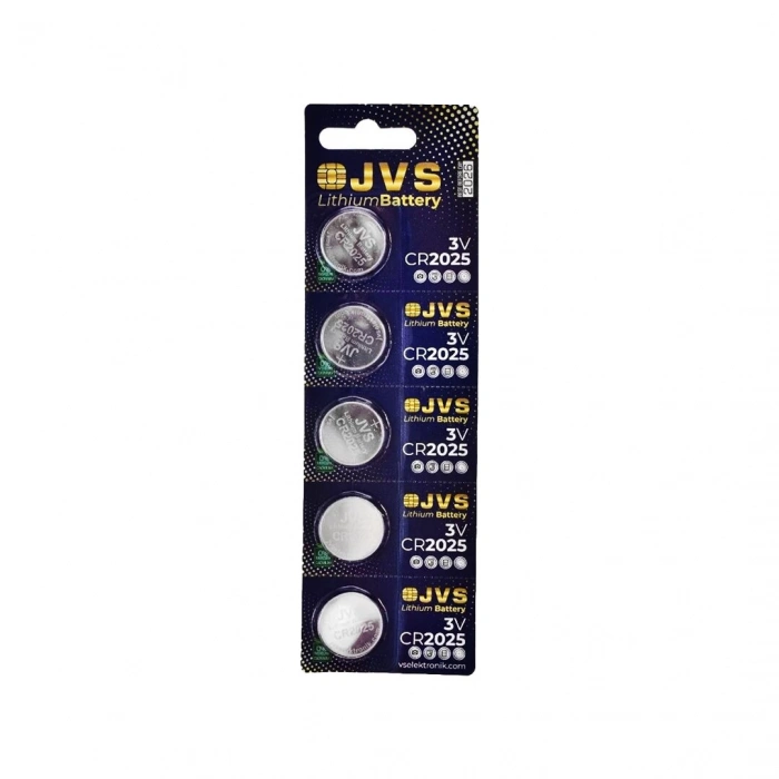 JVS CR-2025 ( PARA PİL ) ( 3V ) ( 5Lİ KART )*400