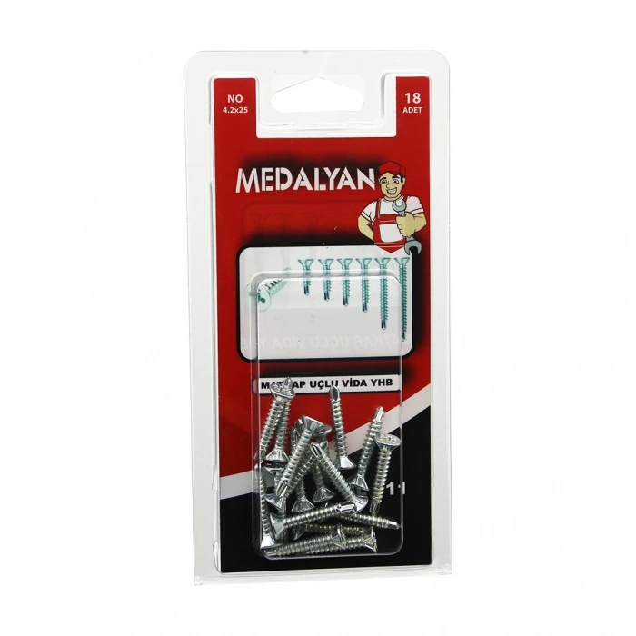 MEDALYAN DL-11 ( 4.2X25 ) MATKAP UÇLU VİDA YHB ( 18PCS )*12X10