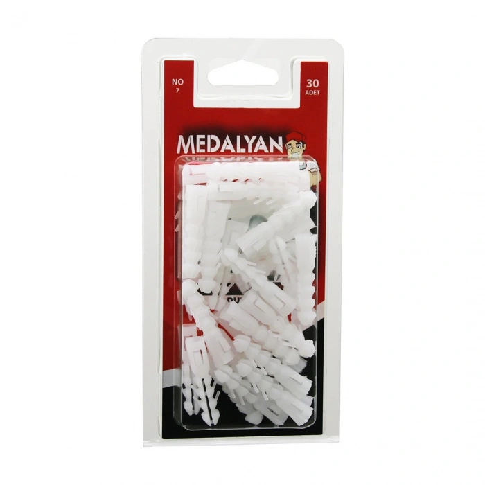 MEDALYAN DL-37 ( NO-7 ) DÜBEL BEYAZ ( 30PCS )*12X9