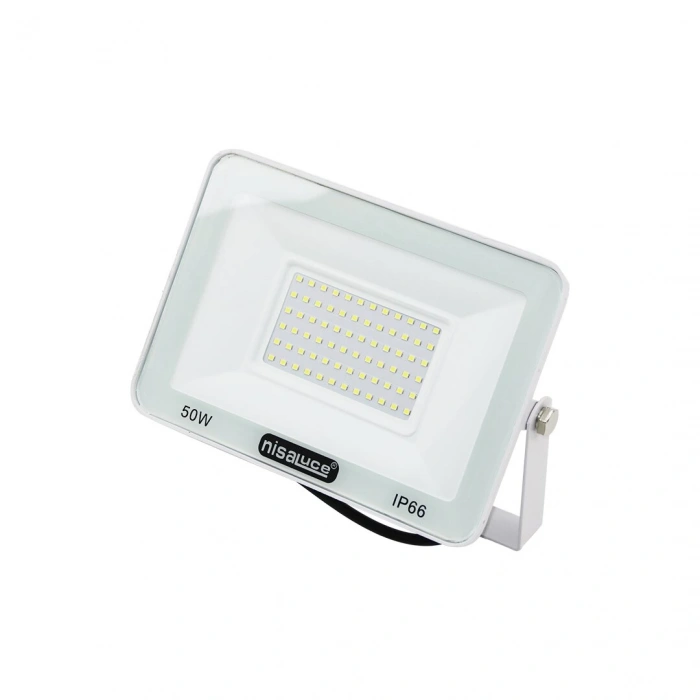 NİSALUCE DOB LED ELP-04 ( 50W ) SLIM LED PROJEKTÖR ( SİYAH ) ( BEYAZ ) ( METAL ÇERÇEVE & AYAK )*20