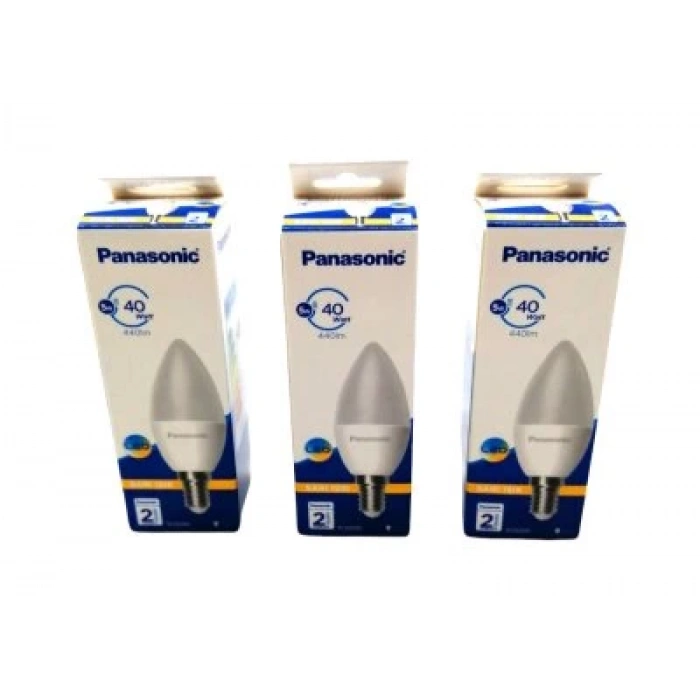PANASONİC ( SARI ) ( E14 ) ( 4.9W ) LED AMPUL ( WARM WHİTE ) ( 2700K )*20X5