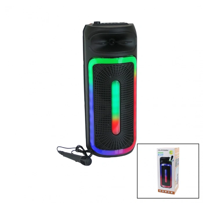 PLATOON PL-4127 KARAOKE (MİKROFONLU) WİRELESS HOPARLÖR & SPEAKER (IŞIKLI) (USB ŞARJLI) (DC 5V & TF & AUX) ( 8 INCH )*6