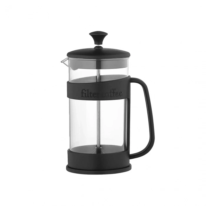 QLUX BARİSTA L-00845 ( 400ML ) ( PLASTİK KAFES & KAPAK ) ( MİKA KRİSTAL PLS.HAZNE ) BİTKİ SÜZGEÇ ( FRENCH PRESS )*16=K