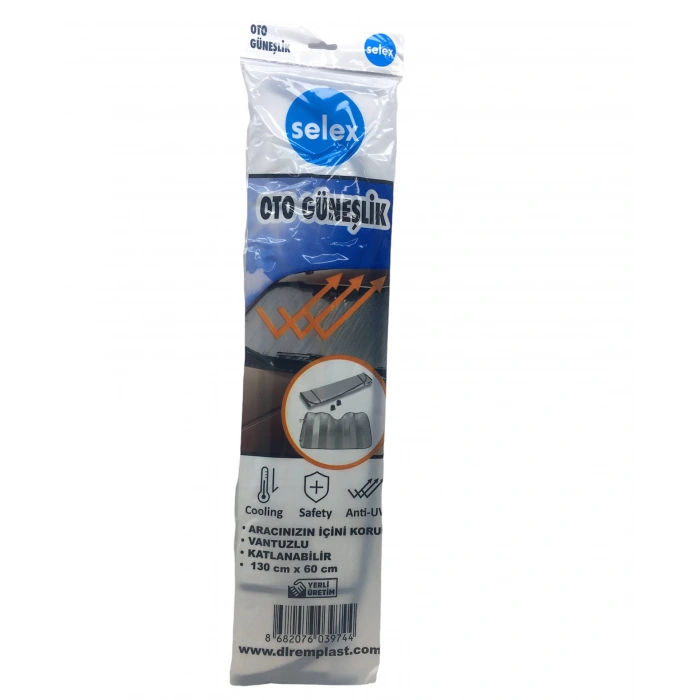 SELEX-744 ( EKO ) OTO ARAÇ GÜNEŞLİK VANTUZLU ( 130X60CM ) ( BRKT-039744 )*50