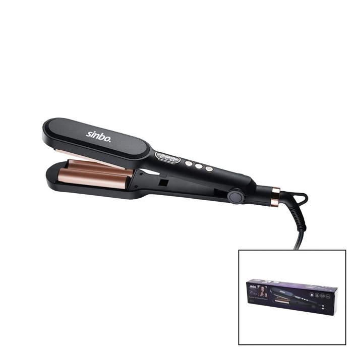 SİNBO SHD-1707 (DİJİTAL) SAÇ ŞEKİLLENDİRME CİHAZI (38X90MM SERAMİK KAPLAMA) (360° KABLO=1.8MT) (LCD SIC.AYAR=140-220℃)*12