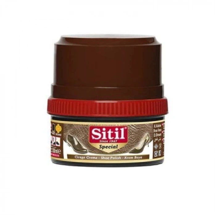 SİTİL ( 175ML & KOYU KAHVE ) KREM AYAKKABI BOYASI*12X4