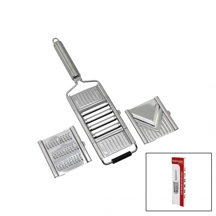 SOLİNGEN SLG-1621 ( 3İN1 ) LÜX METAL RENDE ( TAK--ÇIKAR= RENDE & SOYACAK & DİLİMLEME BAŞLIKLI )*60