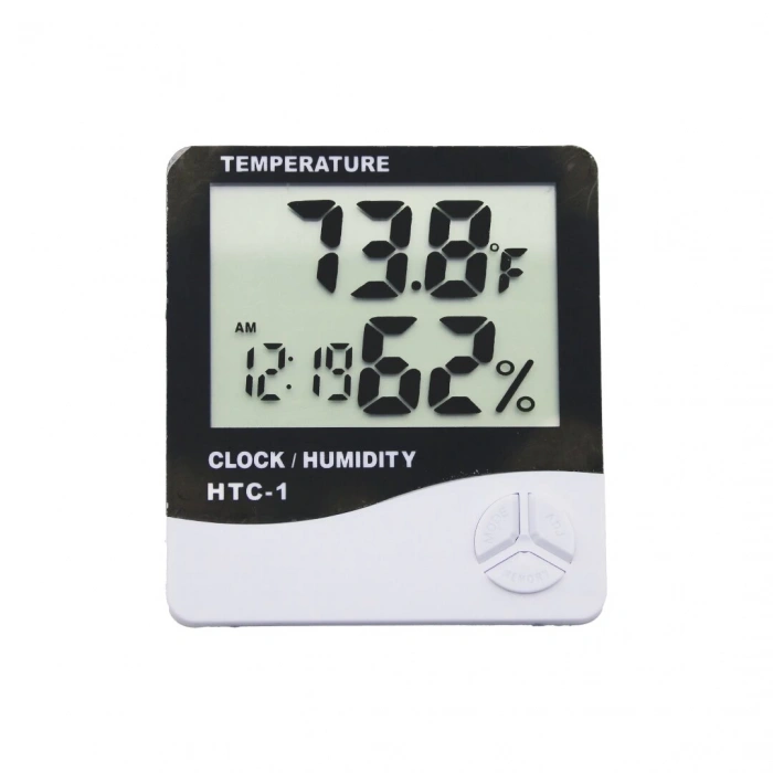 TEMPERATURE OPERATION MANUAL FOR ( HTC-1 )  DİJİTAL SAAT & SICAKLIK & NEM ÖLÇER*150