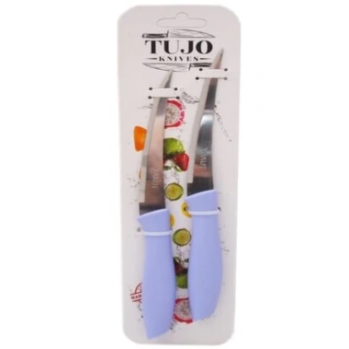TUJO KNIVES-2420 ( 2PCS ) ( KARTELALI ) TIRTIRLI BIÇAK*192