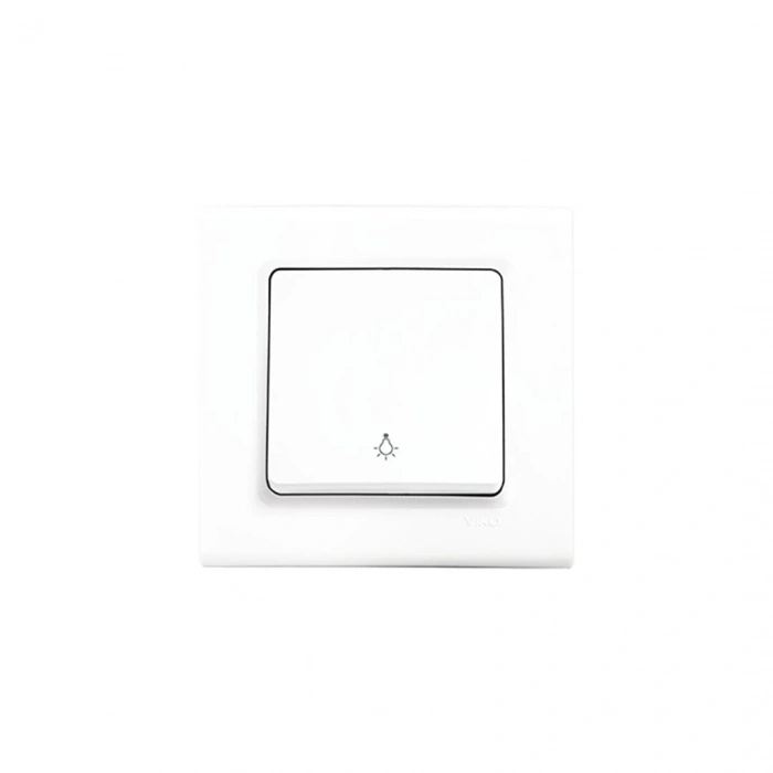 VİKO-91400003 LİNNERA S ( LIGHT ) TEKLİ ANAHTAR ( BEYAZ ) ( ÇERÇEVELİ )*12X10