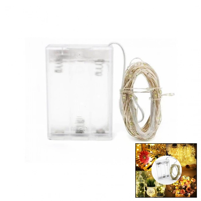 WINNBOSS WN-1212 ( 3 PİL ) ( 5MT ) ( GÜNIŞIK ) PERİ LED DEKOR LAMBA*20X40