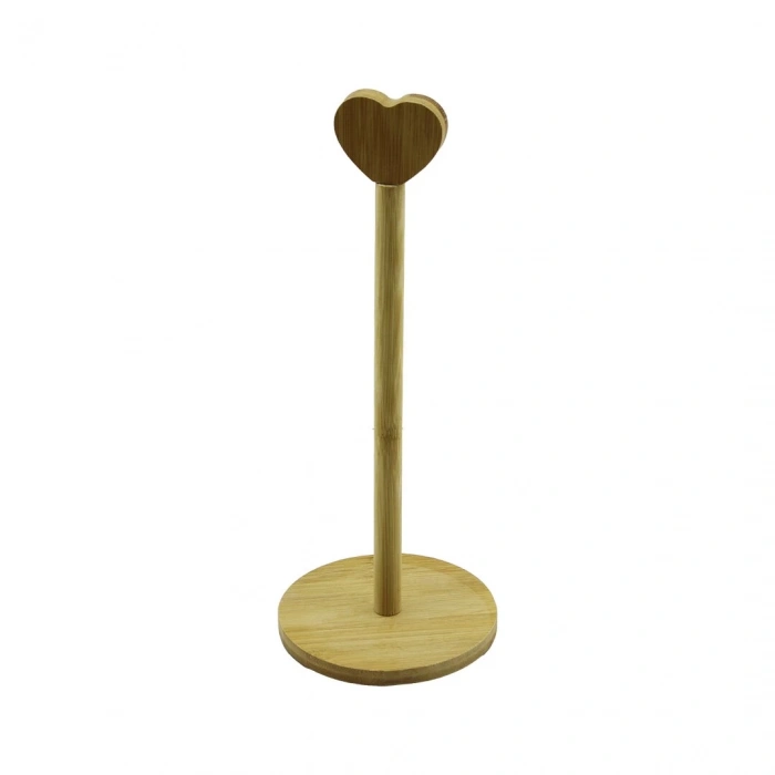 YAKUT-10620 ( YUVARLAK ALTLIK ) AHŞAP BAMBU ( KAĞIT HAVLULUK ) ( KALP BAŞLI SAP )*112