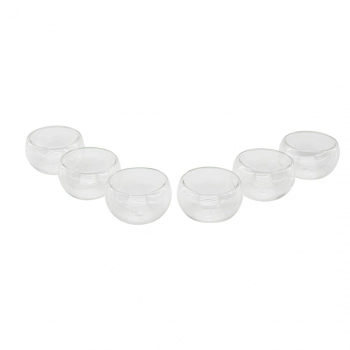 YAKUT-9997 ( 6PCS ) ( DÜZ CAM ) ( ÇİFT CİDARLI ) SOSLUK & LOKUMLUK ( 50 ML )*24=K