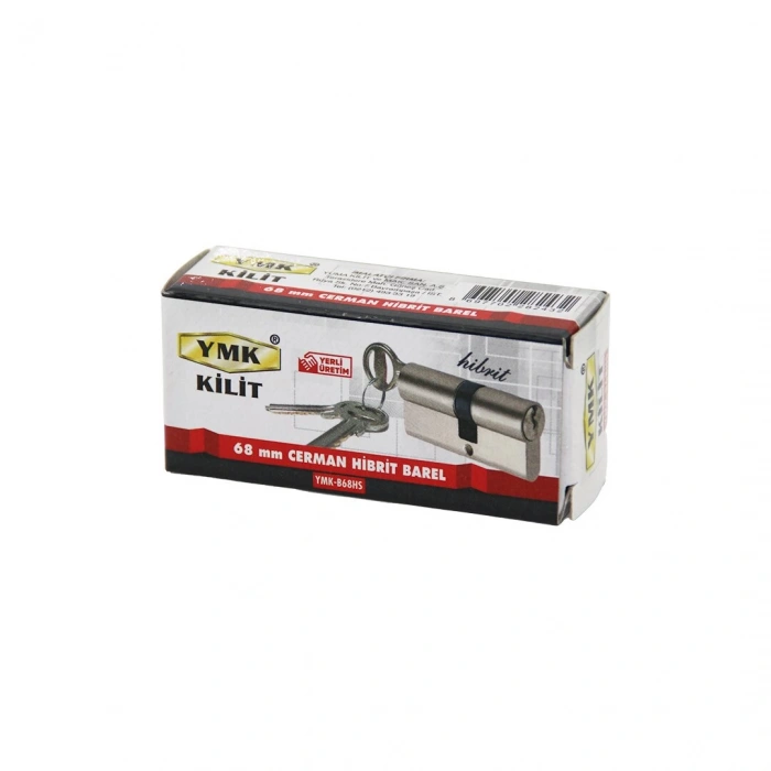 YMK-B68HS ( HİBRİT ) ( 68MM )  ( NİKEL SATEN ) CERMAN BAREL ( KUTULU AMBALAJ ) ( 3 ANAHTAR )*120